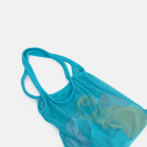 teal mesh market bag