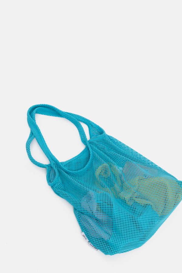 teal mesh market bag