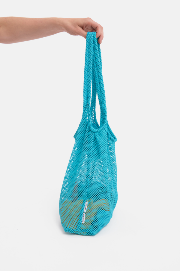 teal mesh market bag - Image 4